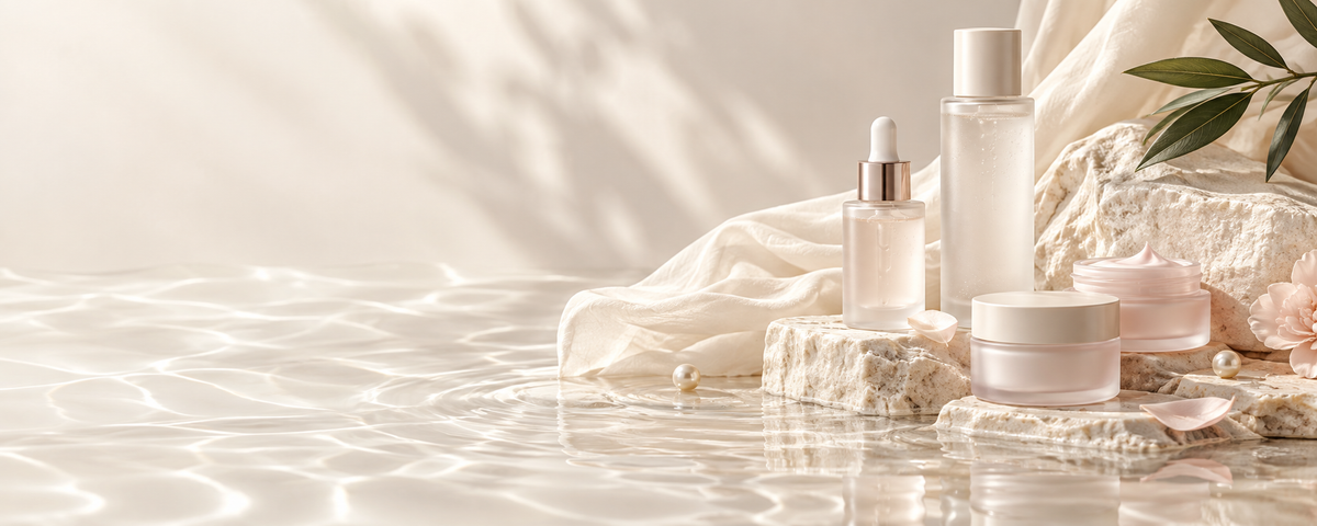 Korean skincare editorial hero desktop