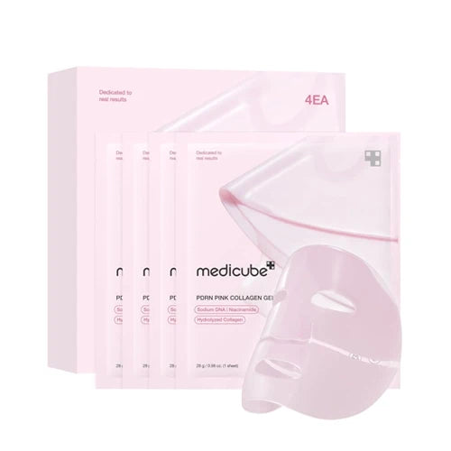 Medicube PDRN Pink Collagen Jelly Gel Mask, 4 Pack